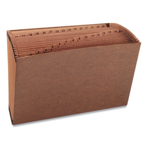 Smead TUFF Expanding Open-Top Stadium File, 31 Sections, 1/31-Cut Tabs, Legal Size, Redrope Item: SMD70469