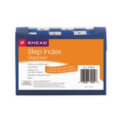 Smead Step Index Organizer, 12 Sections, Cord/Hook Closure, 1/6-Cut Tabs, Letter Size, Navy Item: SMD70902
