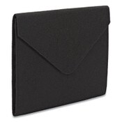 Smead Soft Touch Cloth Expanding Files, 2" Expansion, 1 Section, Snap Closure, Letter Size, Black Item: SMD70920