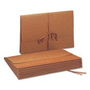 Smead Redrope Expanding Wallets, 5.25" Expansion, 1 Section, Cloth Tie Closure, Legal Size (10" x 15"), Redrope Item: SMD71076