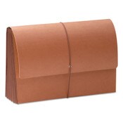 Smead TUFF Expanding Wallets, 5.25" Expansion, 1 Section, Elastic Cord Closure, Legal Size, Redrope Item: SMD71166