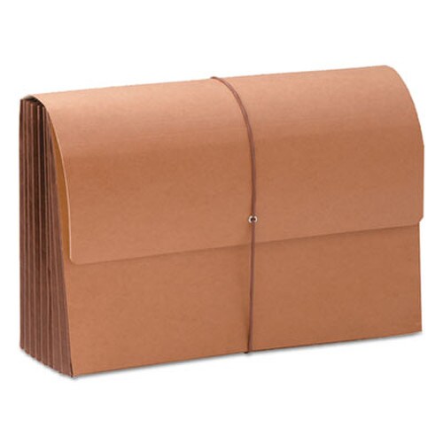 Smead TUFF Expanding Wallets, 7" Expansion, 1 Section, Elastic Cord Closure, Legal Size, Redrope Item: SMD71167