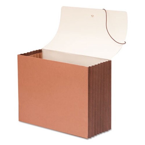 Smead TUFF Expanding Wallets, 7" Expansion, 1 Section, Elastic Cord Closure, Legal Size, Redrope Item: SMD71167