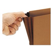 Smead Classic Expanding Wallets with Tear-Resistant Gussets, 3.5" Expansion, 1 Section, Elastic Cord Closure, Legal Size, Redrope Item: SMD71456