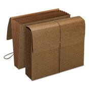 Smead Classic Expanding Partition Wallet w/Tear Resistant Gusset/Elastic Cord, 5.25" Exp, 6 Section, Letter Size, Redrope, 10/Box Item: SMD72473