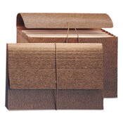 Smead Classic Expanding Partition Wallet with Tear Resistant Gusset/Elastic Cord, 5.25" Exp, 6 Section, Legal Size, Redrope, 10/Box Item: SMD72475