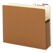 Smead Redrope Drop Front File Pockets with 2/5-Cut Guide Height Tabs, 3.5" Expansion, Letter Size, Redrope, 25/Box Item: SMD73088