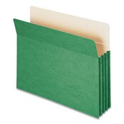 Smead Colored File Pockets, 3.5" Expansion, Letter Size, Green Item: SMD73226