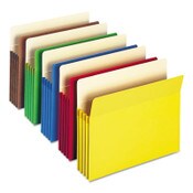 Smead Colored File Pockets, 3.5" Expansion, Letter Size, Assorted Colors, 25/Box Item: SMD73890