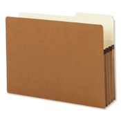 Smead Redrope Drop Front File Pockets with 2/5-Cut Guide Height Tabs, 3.5" Expansion, Legal Size, Redrope, 25/Box Item: SMD74088