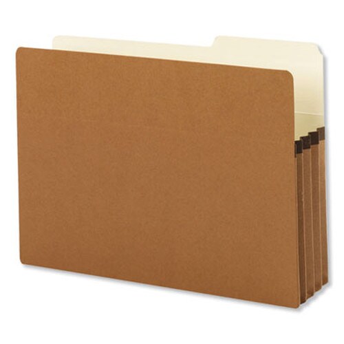Smead Redrope Drop Front File Pockets with 2/5-Cut Guide Height Tabs, 3.5" Expansion, Legal Size, Redrope, 25/Box Item: SMD74088