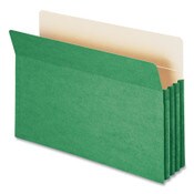 Smead Colored File Pockets, 3.5" Expansion, Legal Size, Green Item: SMD74226