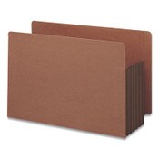 Smead Redrope Drop-Front End Tab File Pockets, Fully Lined 6.5" High Gussets, 5.25" Expansion, Legal Size, Redrope/Brown, 10/Box Item: SMD74691