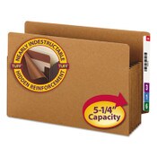 Smead Heavy-Duty Redrope End Tab TUFF Pockets, 5.25" Expansion, Legal Size, Redrope, 10/Box Item: SMD74790