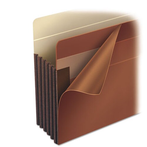 Smead Heavy-Duty Redrope End Tab TUFF Pockets, 7" Expansion, Legal Size, Redrope, 5/Box Item: SMD74795