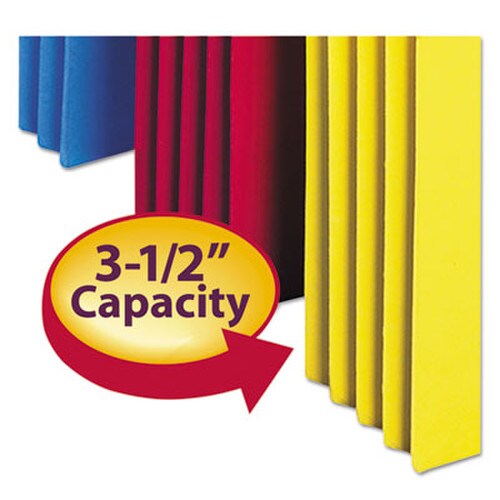 Smead Colored File Pockets, 3.5" Expansion, Legal Size, Assorted Colors, 5/Pack Item: SMD74892