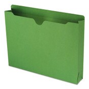 Smead Colored File Jackets with Reinforced Double-Ply Tab, Straight Tab, Letter Size, Green, 50/Box Item: SMD75563