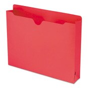 Smead Colored File Jackets with Reinforced Double-Ply Tab, Straight Tab, Letter Size, Red, 50/Box Item: SMD75569