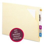 Smead End Tab File Jacket with Antimicrobial Product Protection, Shelf-Master Reinforced Straight Tab, Letter Size, Manila, 100/Box Item: SMD75715