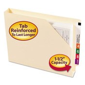Smead End Tab Jackets with Reinforced Tabs, Straight Tab, Letter Size, 14-pt Manila, 50/Box Item: SMD75740