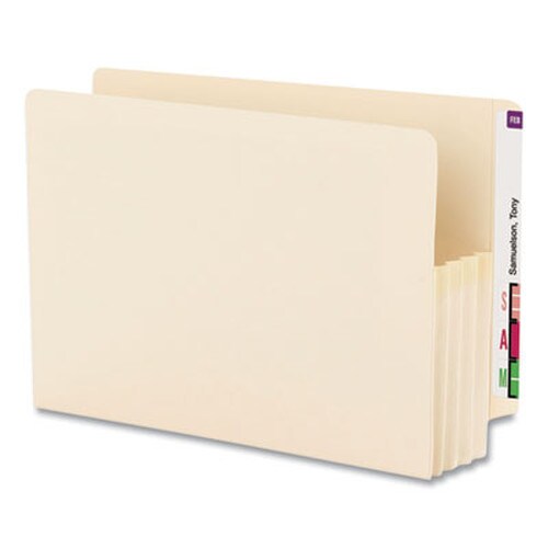 Smead Manila End Tab File Pockets, 3.5" Expansion, Legal Size, Manila, 25/Box Item: SMD76124