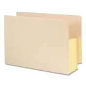 Smead Manila End Tab File Pockets with Tear Resistant Gussets, 5.25" Expansion, Legal Size, Manila, 10/Box Item: SMD76174