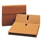 Smead Expanding Wallet with Hook and Loop Closure, 2" Expansion, 1 Section, Hook/Loop Closure, Letter Size, Redrope Item: SMD77142