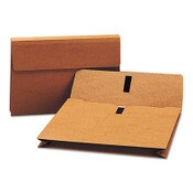 Smead Expanding Wallet with Hook and Loop Closure, 2" Expansion, 1 Section, Hook/Loop Closure, Legal Size, Redrope Item: SMD77145
