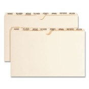 Smead Pressboard Mortgage Folder Dividers, Pre-Printed, 1 Fastener, Legal Size, Manila, 7 Dividers/Set, 12 Sets Item: SMD78278
