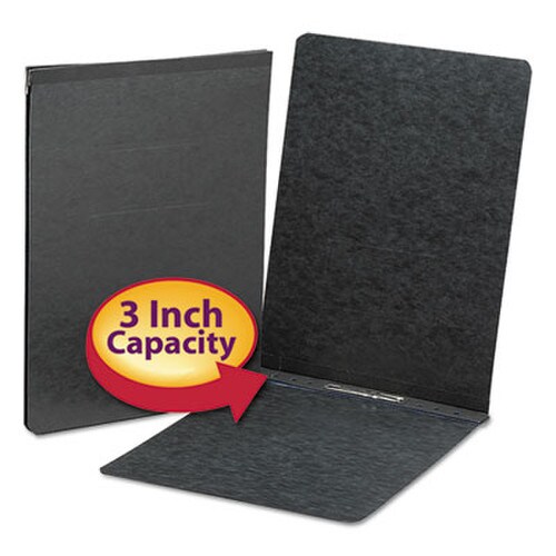 Smead Prong Fastener Premium Pressboard Report Cover, Two-Piece Prong Fastener, 3" Capacity, 11 x 17, Black/Black Item: SMD81178