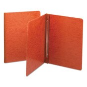 Smead Prong Fastener Premium Pressboard Report Cover, Two-Piece Prong Fastener, 3" Capacity, 8.5 x 11, Red/Red Item: SMD81752