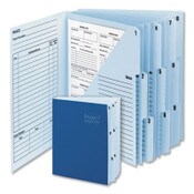 Smead 10-Pocket Project Organizer with Indexed Tabs (1-10), 10 Sections, Unpunched, 1/3-Cut Tabs, Letter Size, Lake Blue/Navy Blue Item: SMD89200