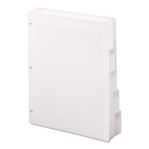 Smead Three-Ring Binder Index Divider, 5-Tab, 11 x 8.5, White, 20 Sets Item: SMD89415