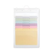 Smead Cascading Wall Organizer, 6 Sections, Letter Size, 14.25" x 24.25", Blue, Clear, Gray, Green, Orange, Pink, Purple Item: SMD92064