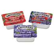 Smucker's® Smucker's Jam Assortment, Single Serving Packs, 0.5 oz, 200/Carton Item: SMU774