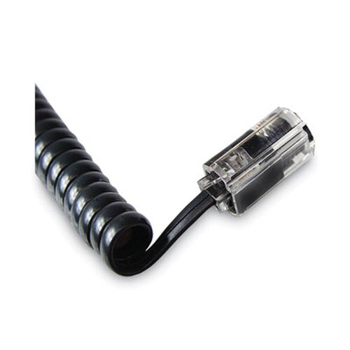 Softalk® Rotating 360 Telephone Cord Detangler, Clear/Black Item: SOF21002