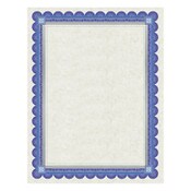Southworth® Parchment Certificates, Academic, 8.5 x 11, Ivory with Blue/Silver Foil Border, 15/Pack Item: SOUCT1R