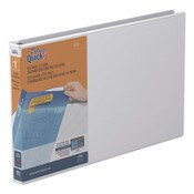 Stride QuickFit Ledger D-Ring View Binder, 3 Rings, 1" Capacity, 11 x 17, White Item: STW94010