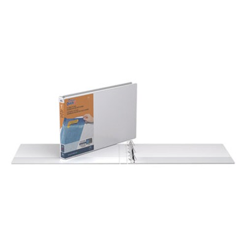 Stride QuickFit Ledger D-Ring View Binder, 3 Rings, 1" Capacity, 11 x 17, White Item: STW94010