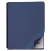 GBC® Linen Textured Standard Presentation Covers for Binding Systems, Navy, 11.25 x 8.75, Unpunched, 50/Pack Item: SWI2001513