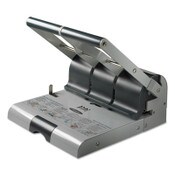 Swingline® 160-Sheet Antimicrobial Protected High-Capacity Adjustable Punch, Two- to Three-Hole, 9/32" Holes, Putty/Gray Item: SWI74650