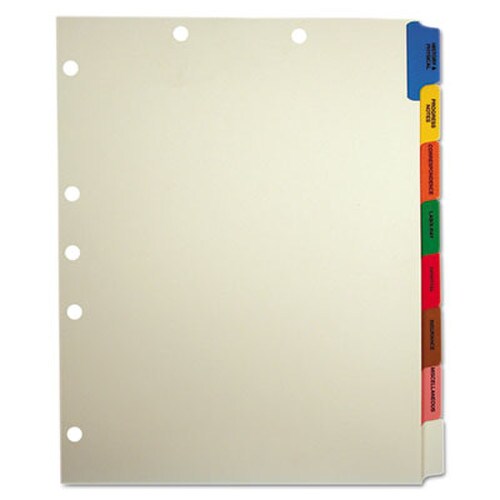 Tabbies® Side Tab Medical Chart Divider Sets, 8-Tab, Assorted Medical, 11 x 9, Manila, 40 Sets Item: TAB54505