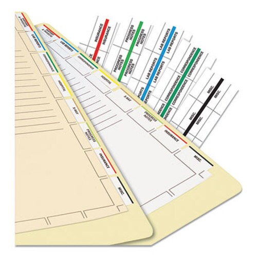 Tabbies® Medical Chart Index Divider Sheets, Untabbed, 11 x 8.5, White, 400/Box Item: TAB54520