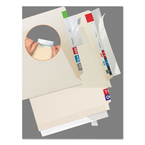 Tabbies® Self-Adhesive Label/File Folder Protector, Strip, 2 x 11, Clear, 100/Pack Item: TAB68387