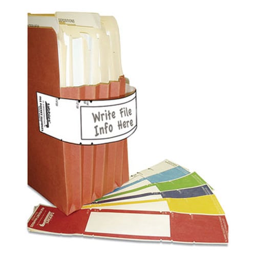 Tabbies® File Pocket Handles, 9.63 x 2, White, 4/Sheet, 12 Sheets/Pack Item: TAB68815