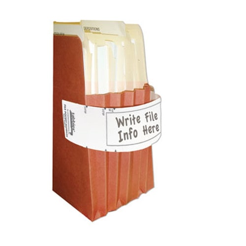 Tabbies® File Pocket Handles, 9.63 x 2, White, 4/Sheet, 12 Sheets/Pack Item: TAB68815