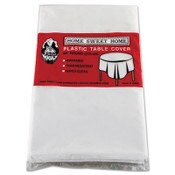 Tablemate® Table Set Round Table Cover, Plastic, 84" Diameter, White, 6/Pack Item: TBL84WH