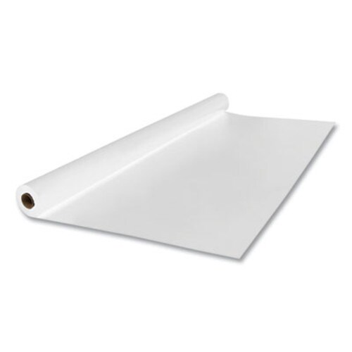 Tablemate® Linen-Soft Non-Woven Polyester Banquet Roll, Cut-To-Fit, 40" x 50 ft, White Item: TBLLS4050WH