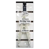Tablemate® Tongs, Plastic, White, 6 1/2", 4/Pack Item: TBLTG65WPK4