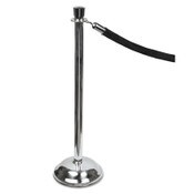 Tatco Crowd Control Posts, Chrome, 41" High, Silver, 2/Box Item: TCO11000